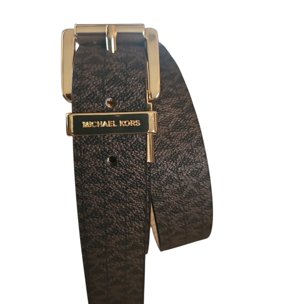 NWT, Women's MK Twist, Reversible, Brown Belt, Sz M - Picture 6 of 9
